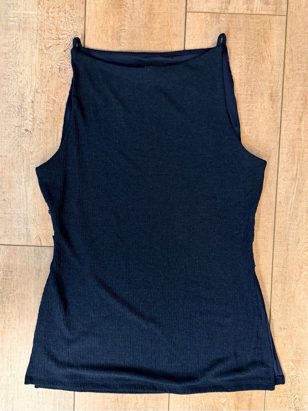 Banana Republic Dark Navy Blue High-Neck Tank